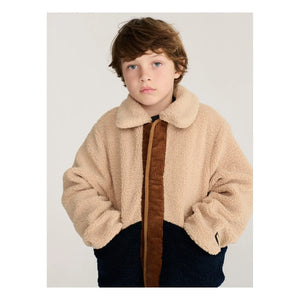 Bobo Choses - Reversible Sherpa Jacket Made from Recycled Fibers | Brown