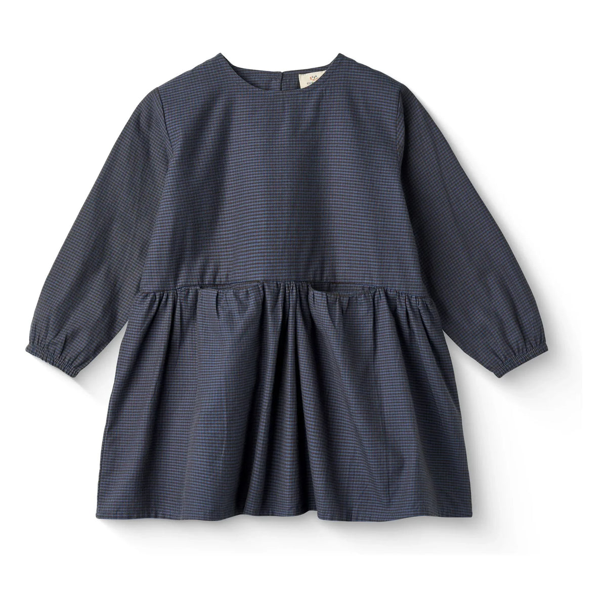Copenhagen Colors - Organic Cotton Checked Dress | Navy