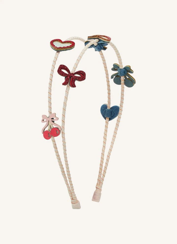 Mimi & Lula - Double Cerises Tiara | Pink