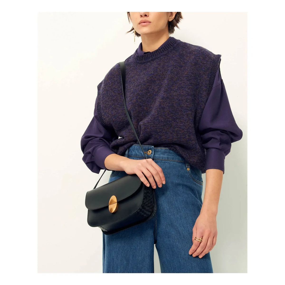 Sessùn - Fabinino Merino Wool Sleeveless Sweater | Ink