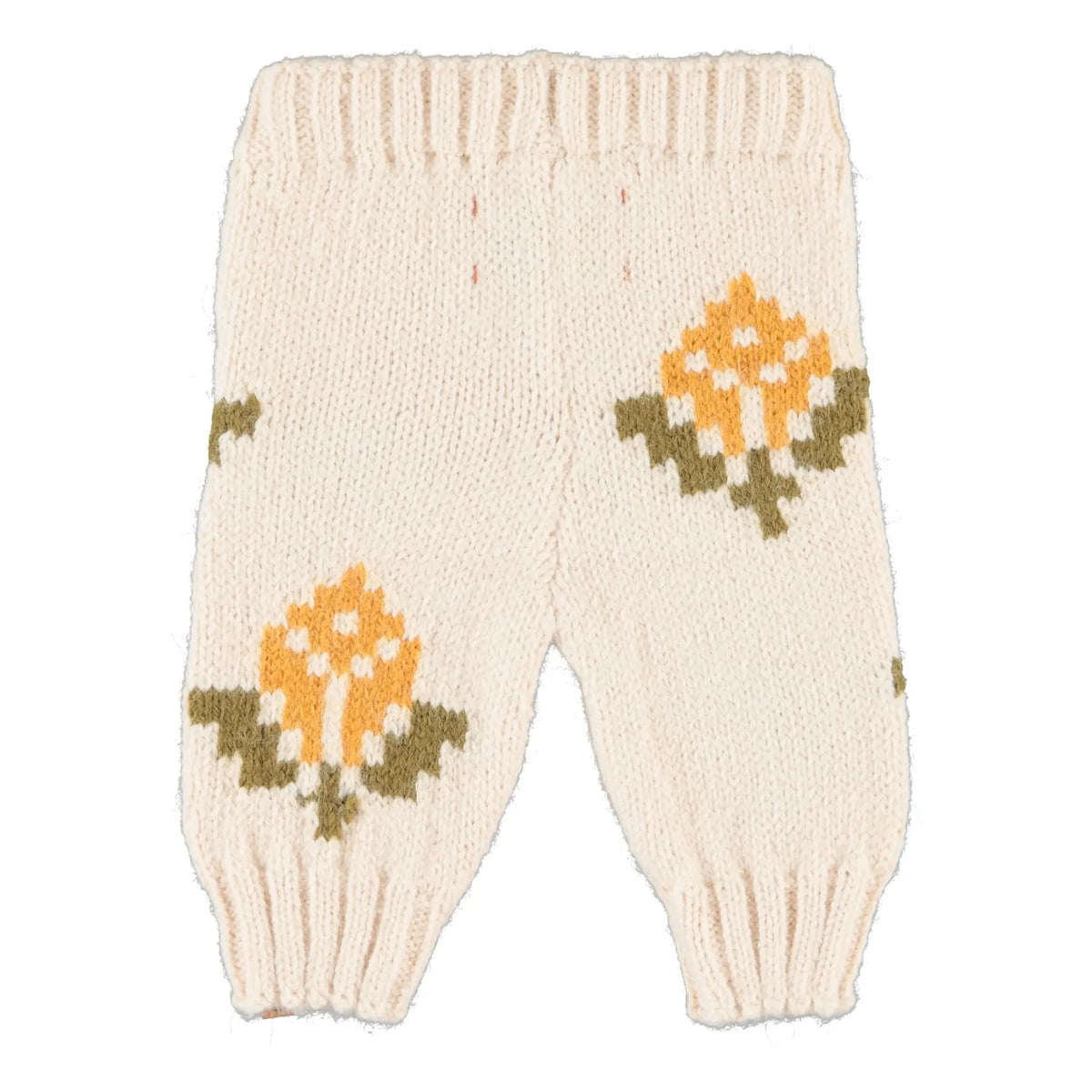 Piupiuchick - Floral Mesh Leggings | Ecru