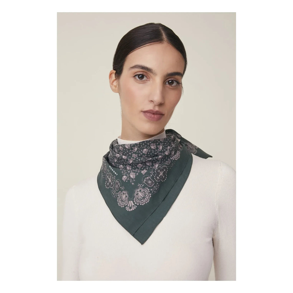 Moismont - Milan Scarf No. 675, Cotton | Chrome Green