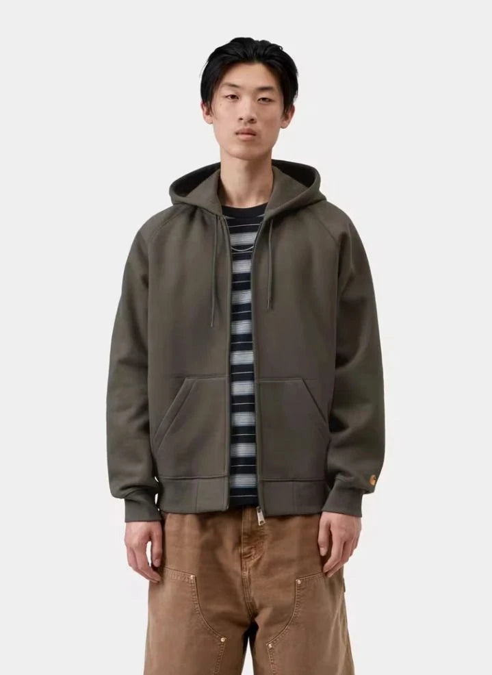 Carhartt WIP - Chase Zip-up Sweatshirt | Dark Grey