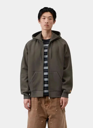 Carhartt WIP - Chase Zip-up Sweatshirt | Dark Grey