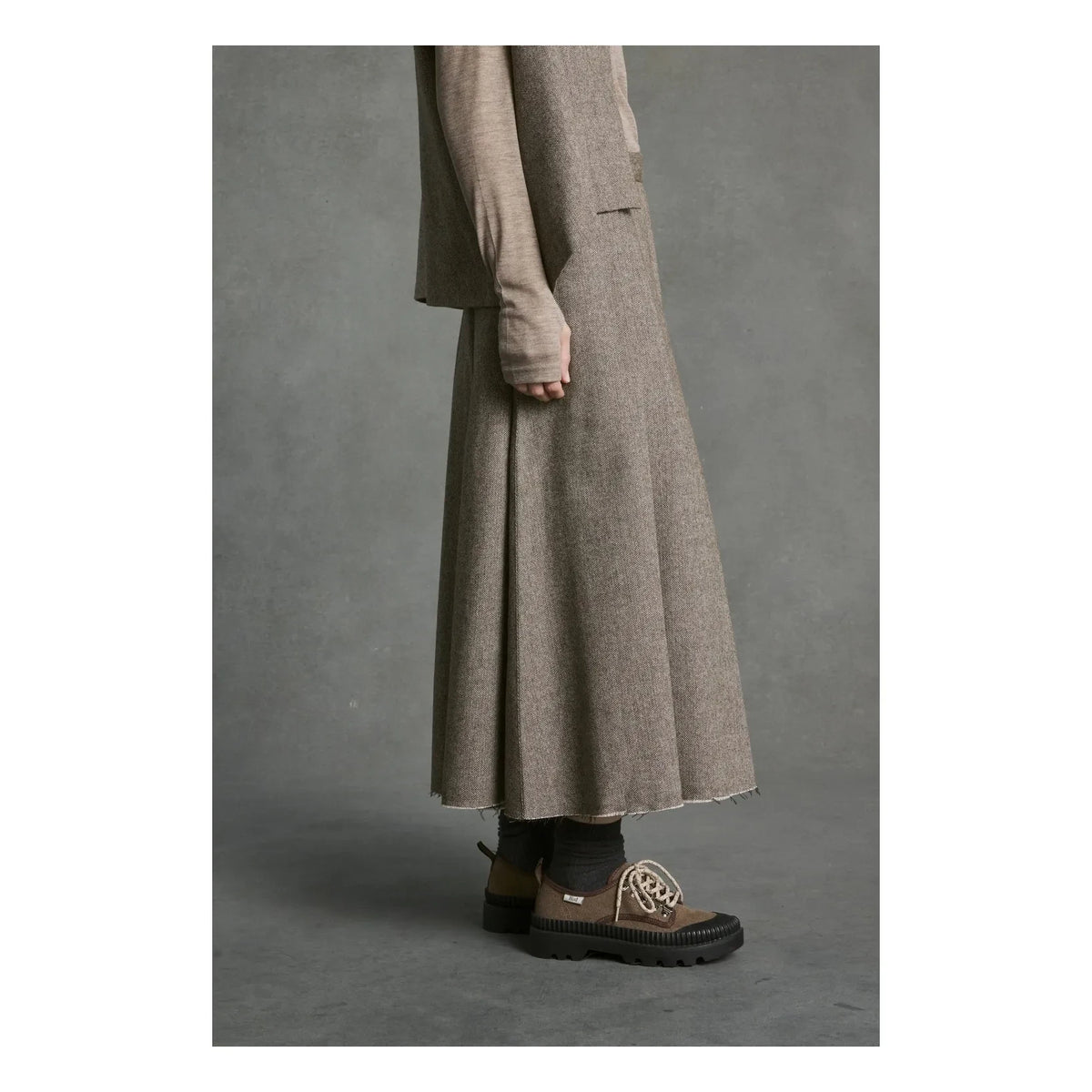 Hod - Elisabeth Skirt | Dark Brown