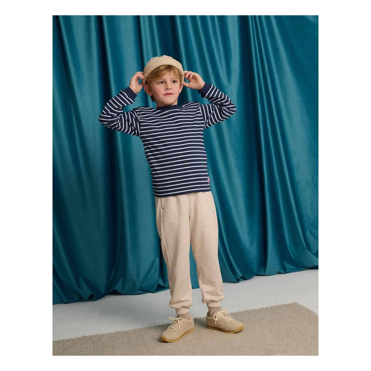 Gingersnaps - Striped Seth T-Shirt | Blue