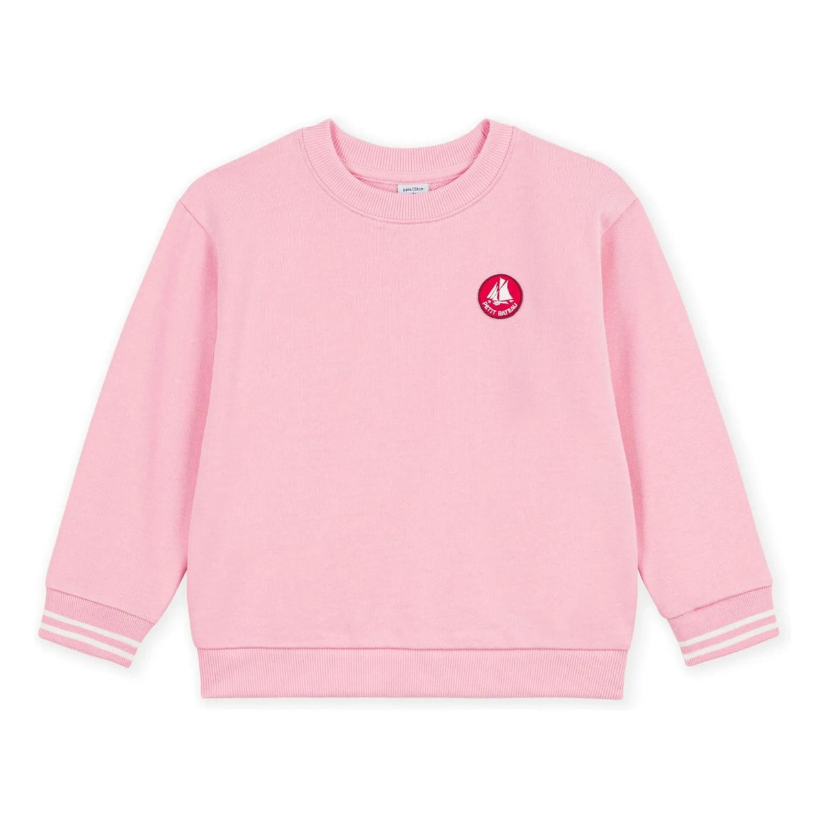 Petit Bateau - Organic cotton logo sweatshirt | Pink
