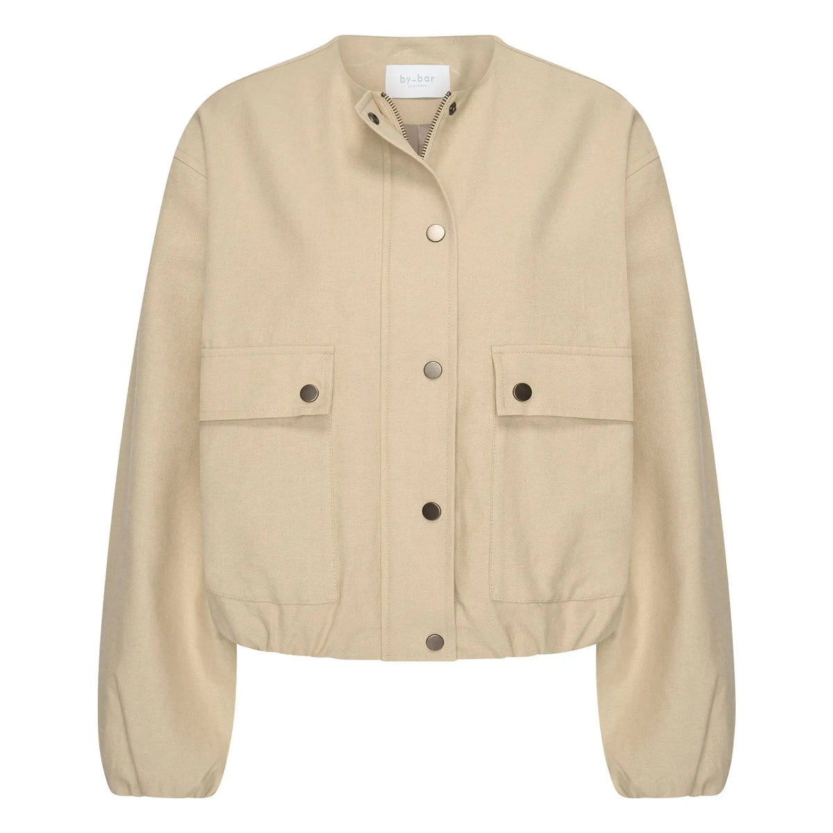 By Bar - Maggie Cotton and Linen Jacket | Dark Beige
