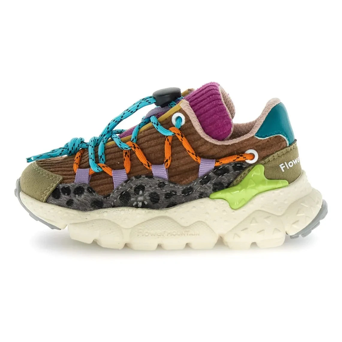 Flower Mountain - Raikiri Junior Sneakers | Olive Green