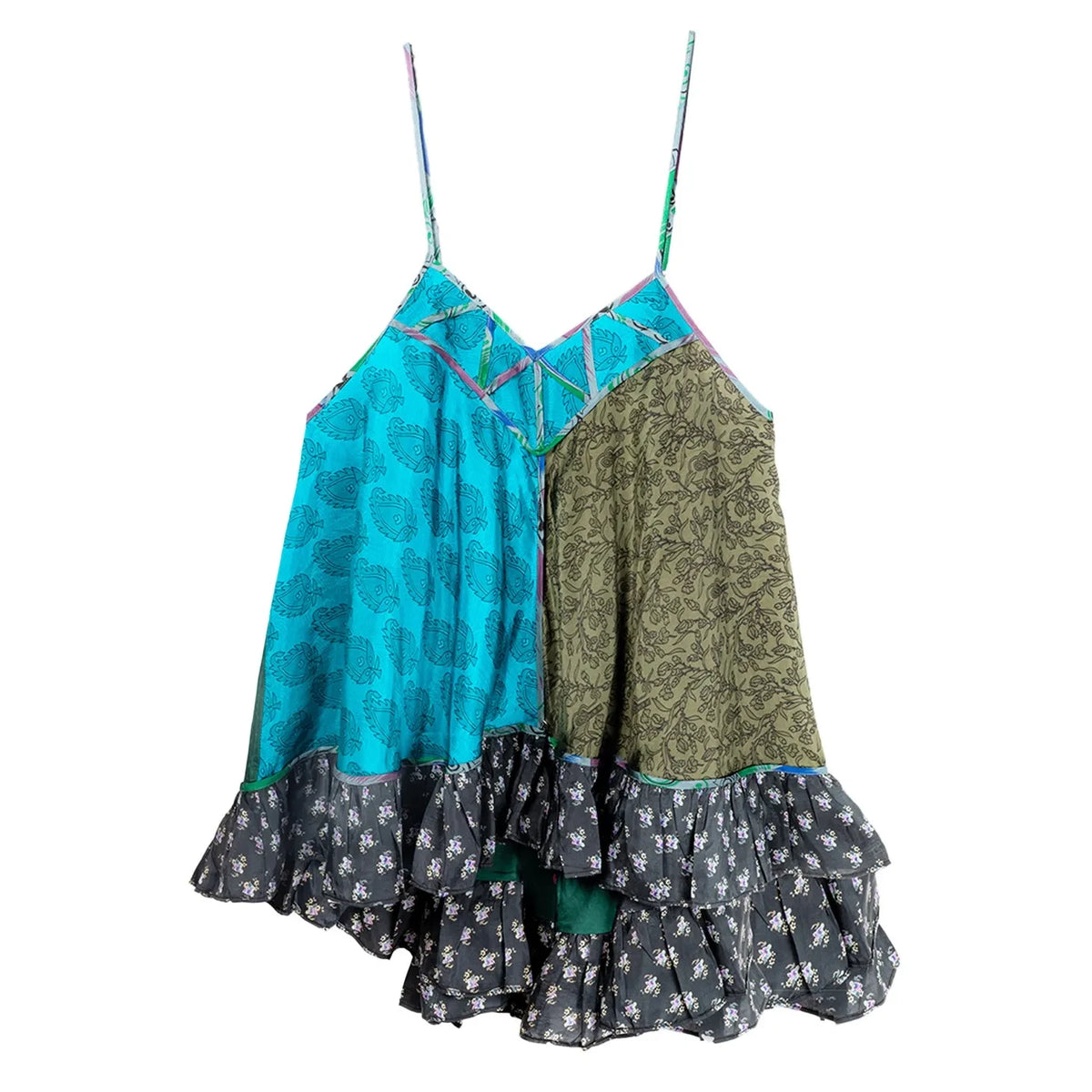 Mes Demoiselles - Cally Silk Top | Turquoise