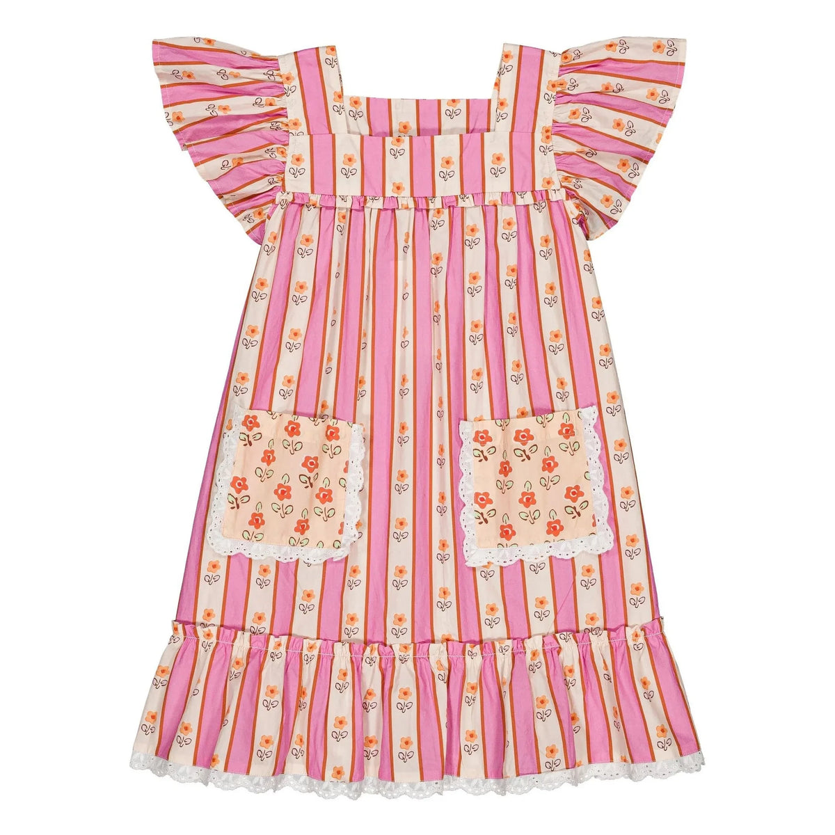 Hello Simone - Karinette Striped Dress | Pink
