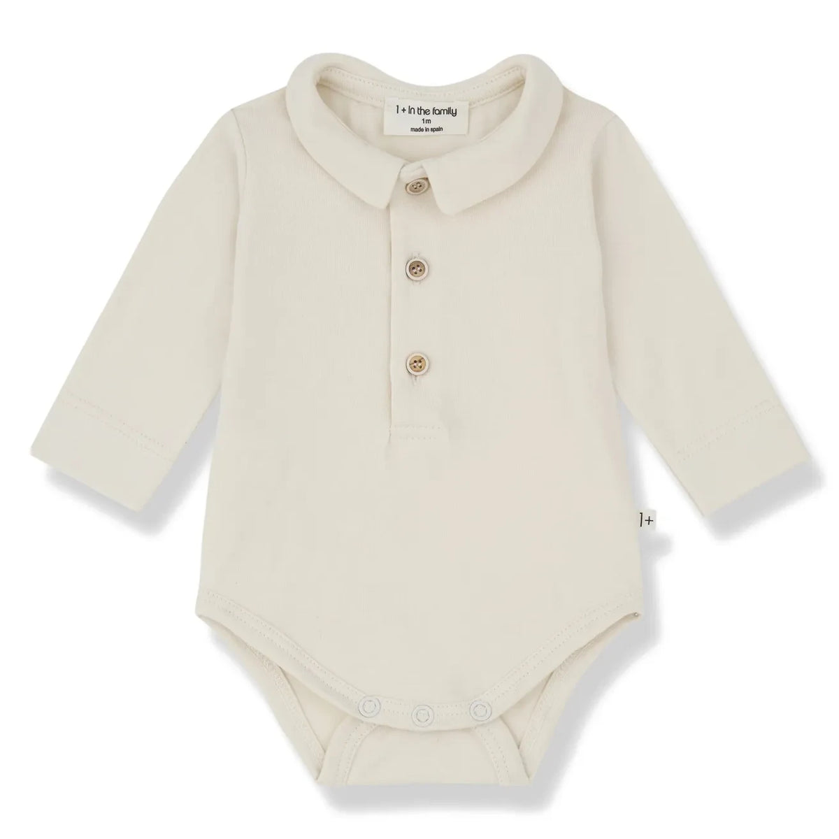 1+ in the family - Lyon Organic Cotton Polo Body | Ecru