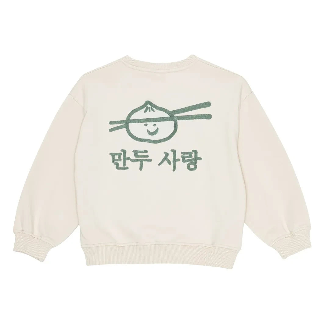 brunobruno nation - Norah Organic Cotton Sweatshirt | Dirty white