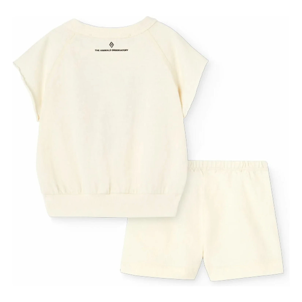 The Animals Observatory - Mes Amis Organic Cotton Alpaca Top and Shorts Set | White