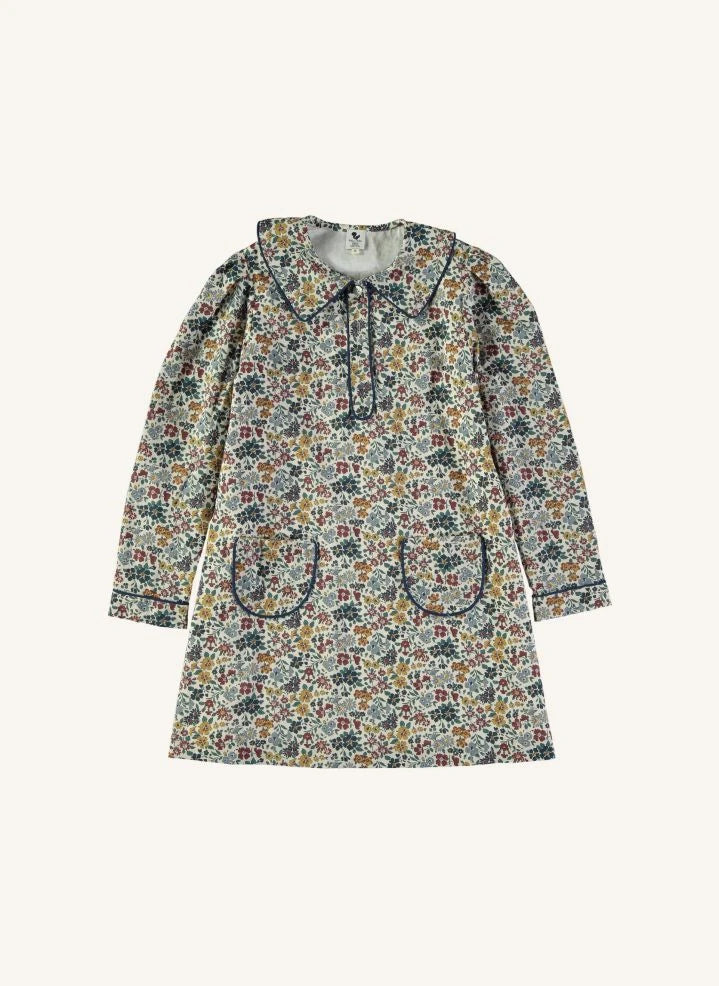 Risu Risu - Paola Liberty Organic Cotton Dress | Green