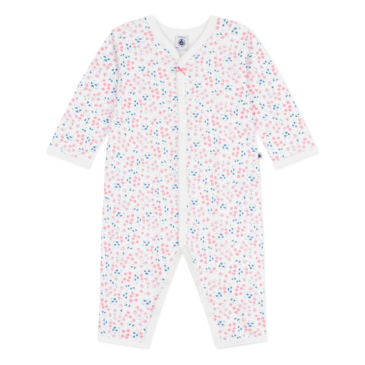 Petit Bateau - Dors Bien Floral Pajama | White