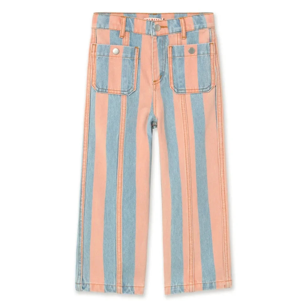 Tinycottons - Striped Jeans | Light Blue