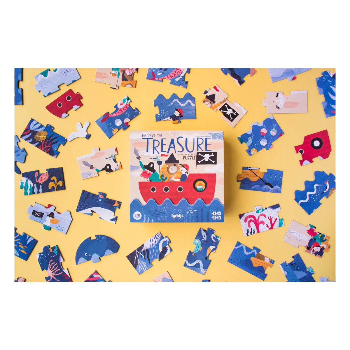 Londji - Discover The Treasure Puzzle Cover - 40 Pieces
