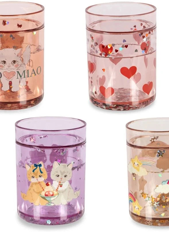 Konges Sløjd - Glitter Cups - Set of 4 | Blue