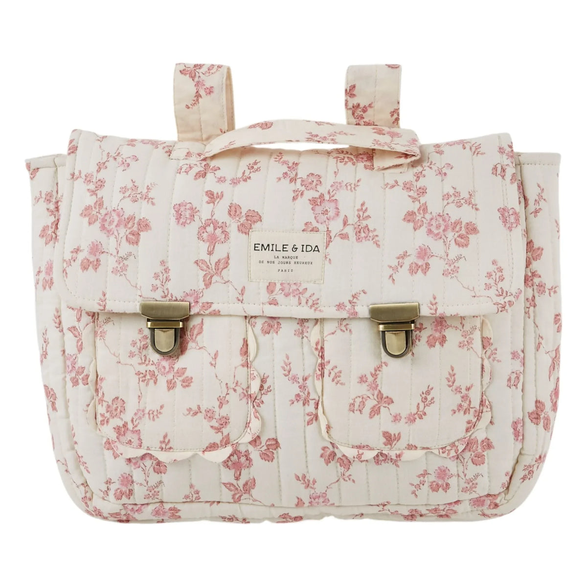 Emile et Ida - Organic Cotton Floral Folder | Ecru