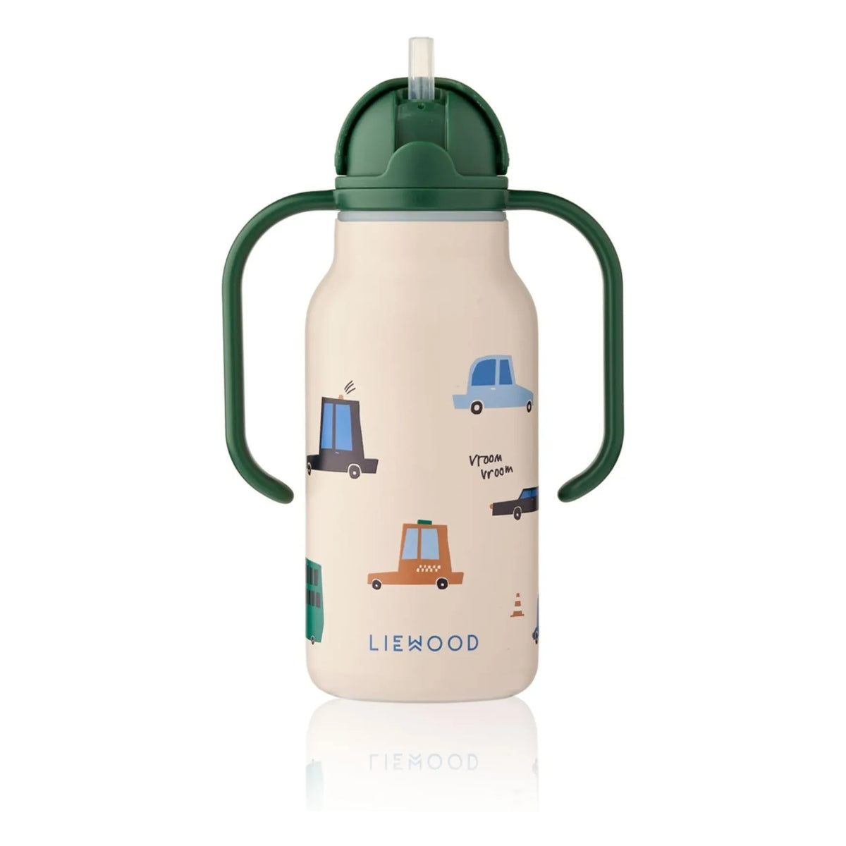 Liewood - Kimmie Stainless Steel Water Bottle - 250 ml | Cars/Sandy