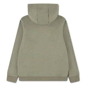 Lacoste - Zip Hooded Sweatshirt with Logo Details | Khaki