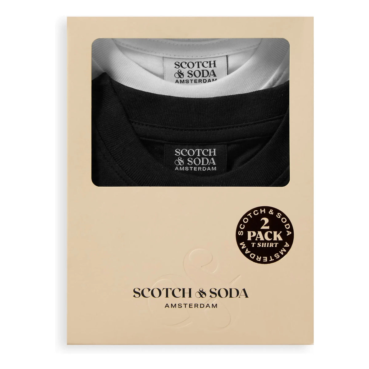 Scotch & Soda - 2-pack organic cotton T-shirt set | Black