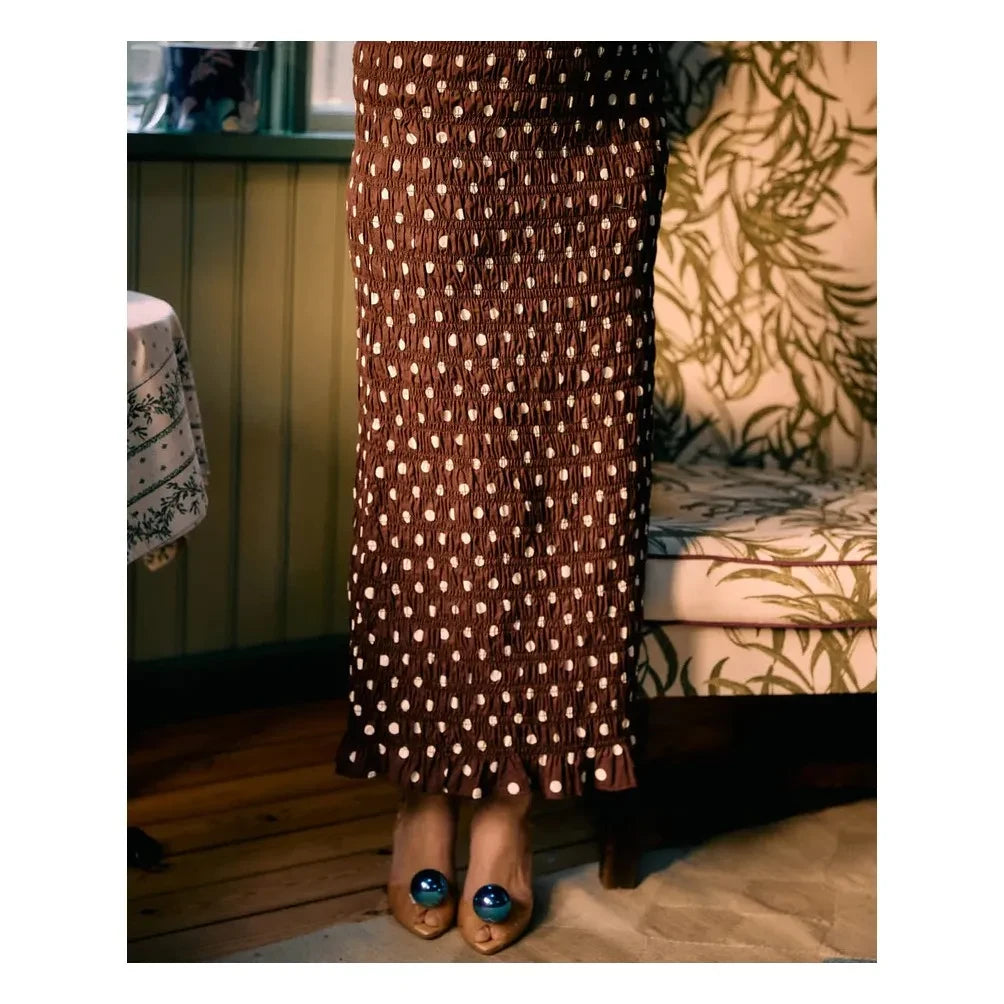 SISSEL EDELBO - Pois Lady Skirt Organic Cotton | Brown