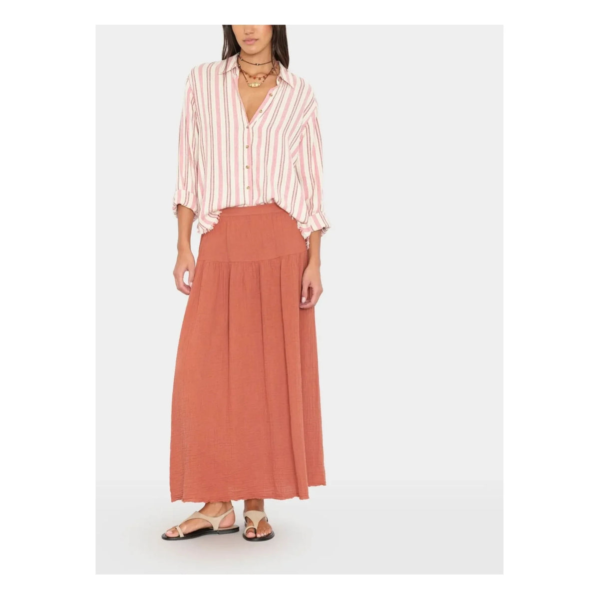 Xirena - Evelyn Cotton Skirt | Rust Color