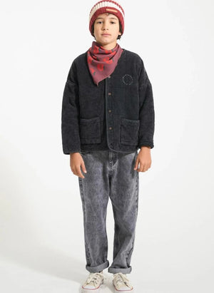 Piupiuchick - Striped Wool Beanie | Burgundy