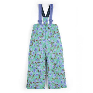 Bobo Choses - Flowery Recycled Fiber Ski Pants | Turquoise