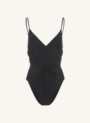 Matteau - Knotted Wrap Swimsuit | Black