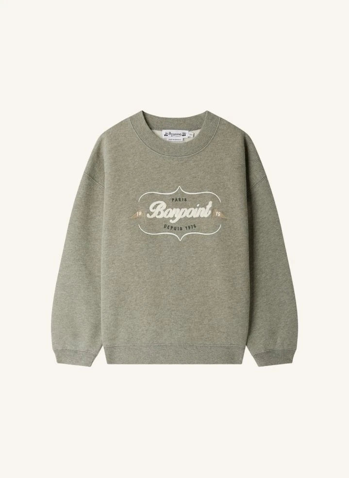 Bonpoint - Tonino organic cotton fleece sweatshirt | Heather grey