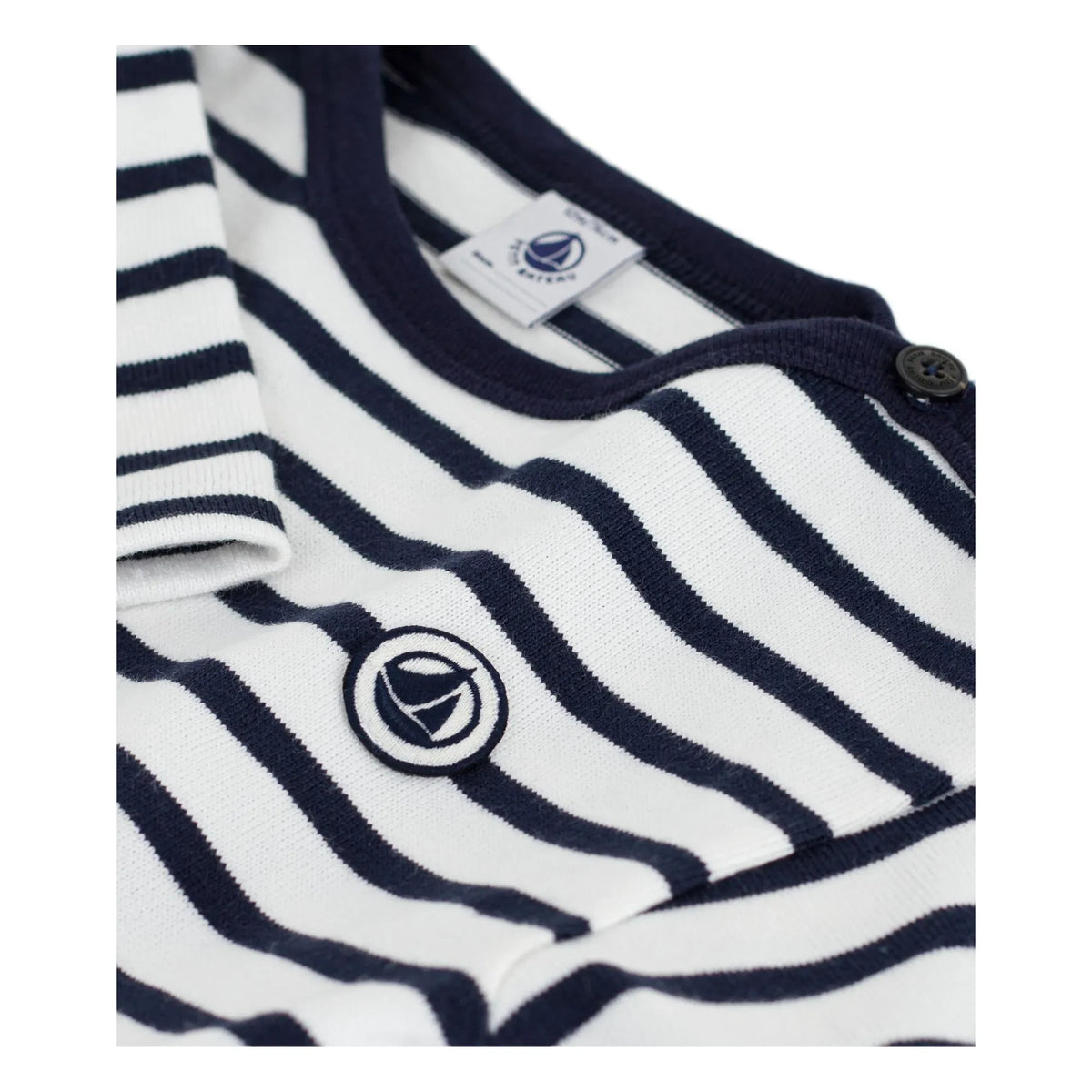 Petit Bateau - Marinière Baby T-Shirt | White