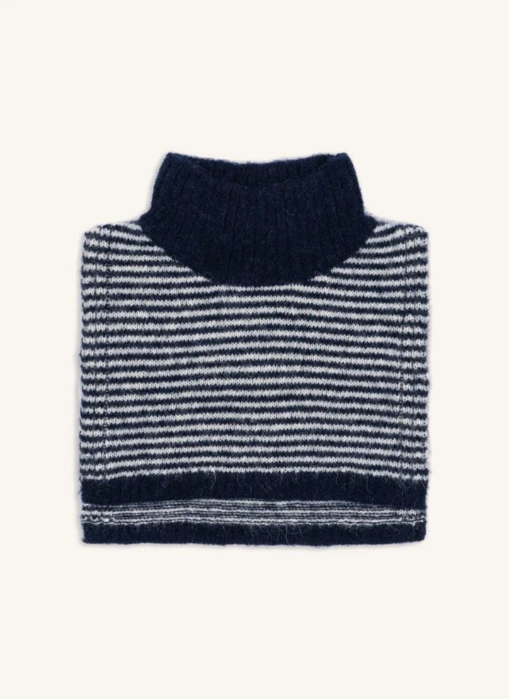 Konges Sløjd - Blue Striped Wool Plastron