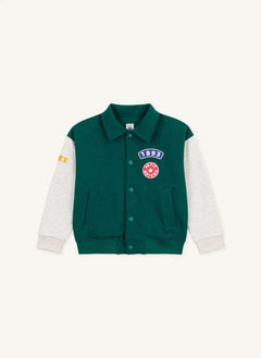 Petit Bateau - Teddy Color-Blocked Jacket | Green