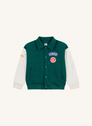 Petit Bateau - Teddy Color-Blocked Jacket | Green
