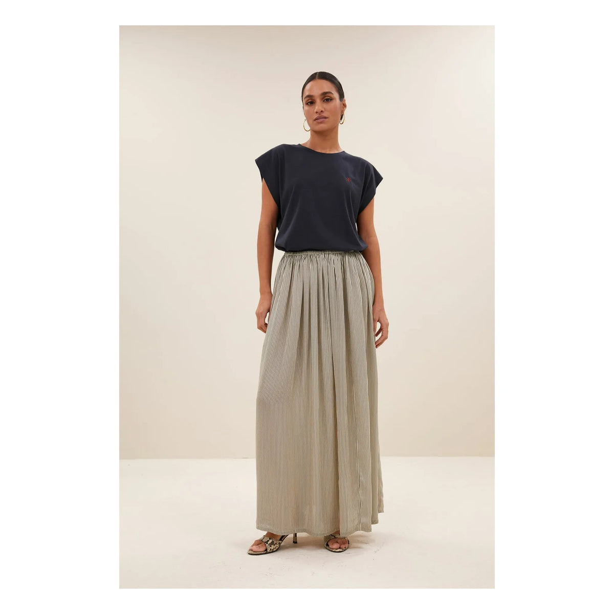 By Bar - Manson Lucky organic cotton T-shirt | Night blue