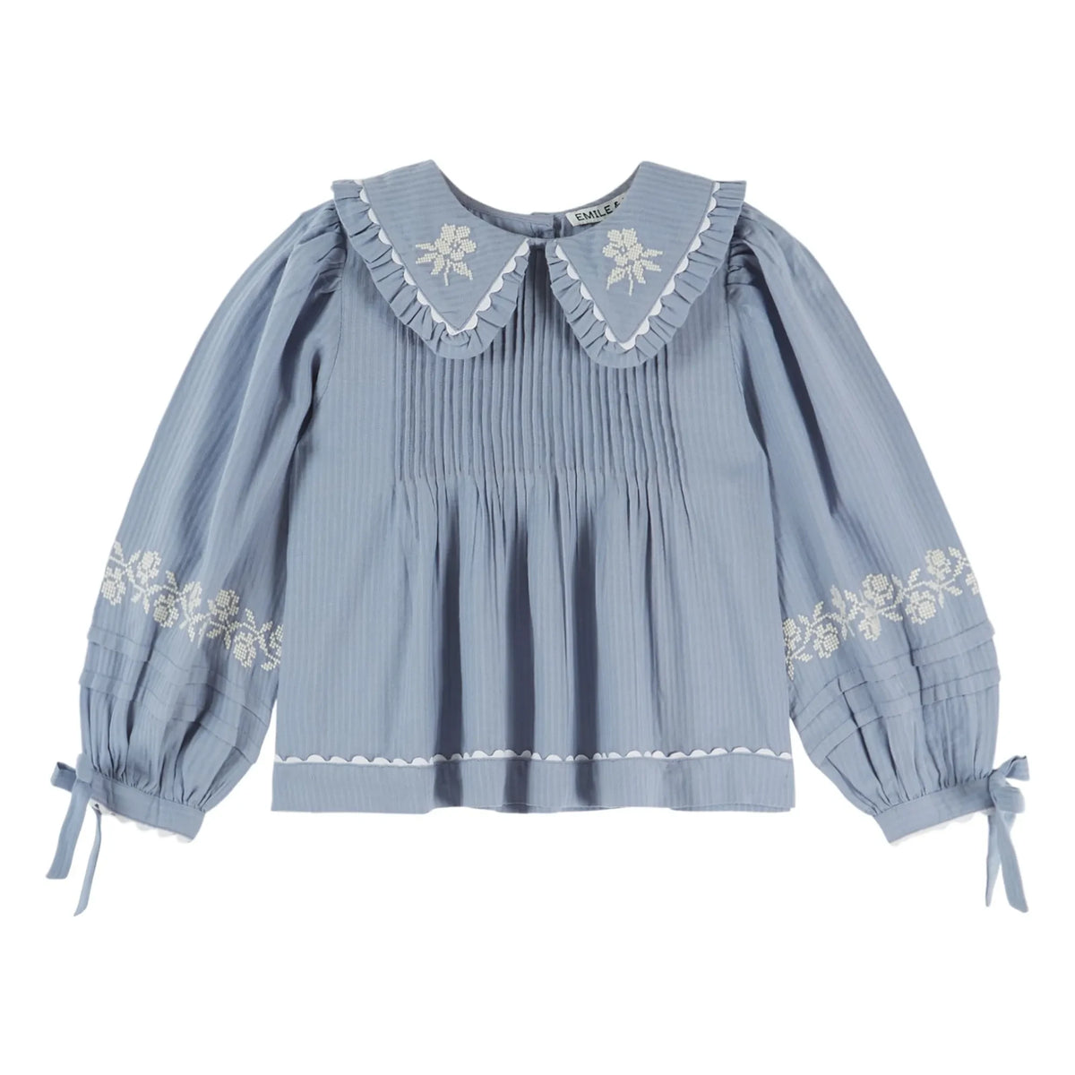 Emile et Ida - Embroidered blouse | Mavi