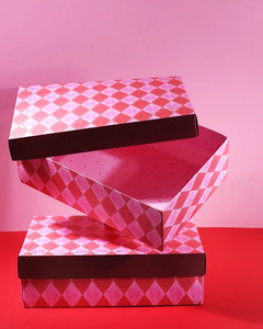 Dinossi - Pink Plaid Gift Box