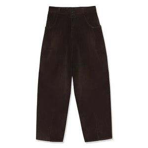 Cordera - Loose Fit Velvet Pants | Brown