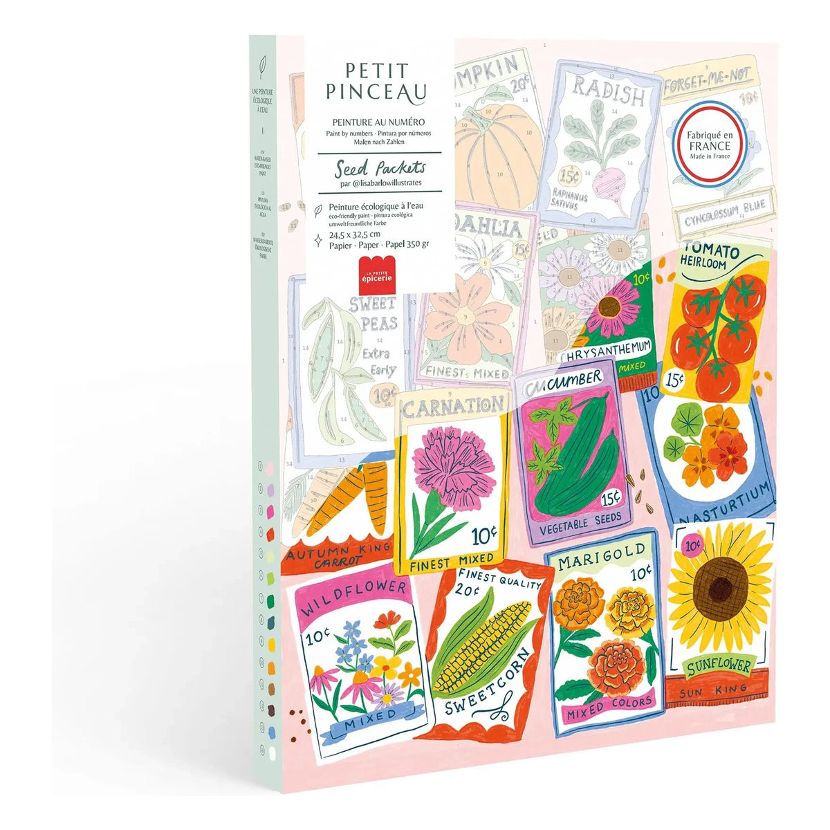 La Petite Épicerie - Numbered coloring set - Seed bags