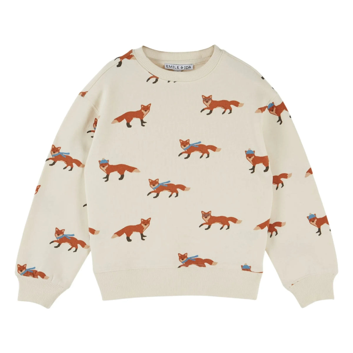Emile et Ida - Foxes Sweat Organic Cotton | Cream