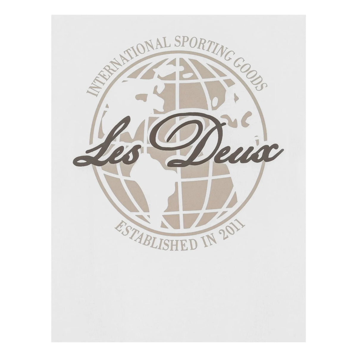 Les Deux - Globe Les Deux T-shirt Organic cotton | White