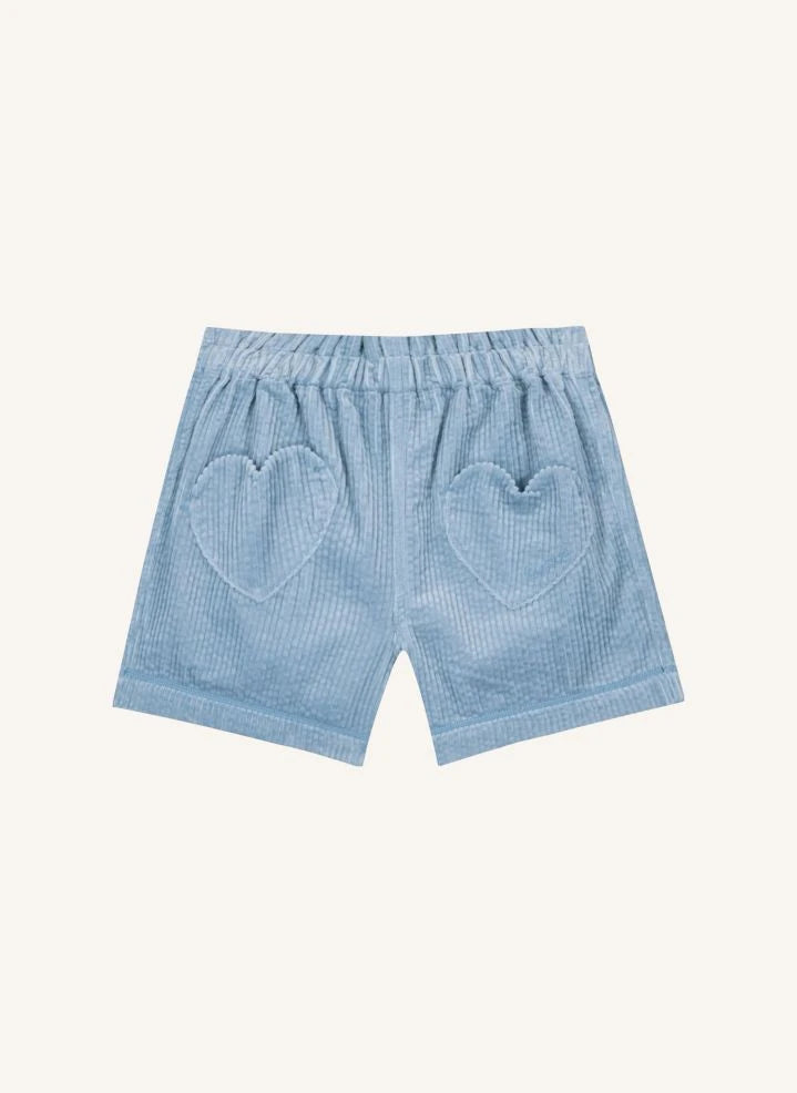 Bonton - Melanie Velvet Shorts | Light Blue