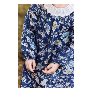 Tartine et Chocolat - Floral Wavy Collar Dress | Navy
