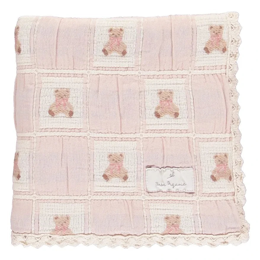 Bebe Organic - Organic Cotton Teddy Blanket | Pink