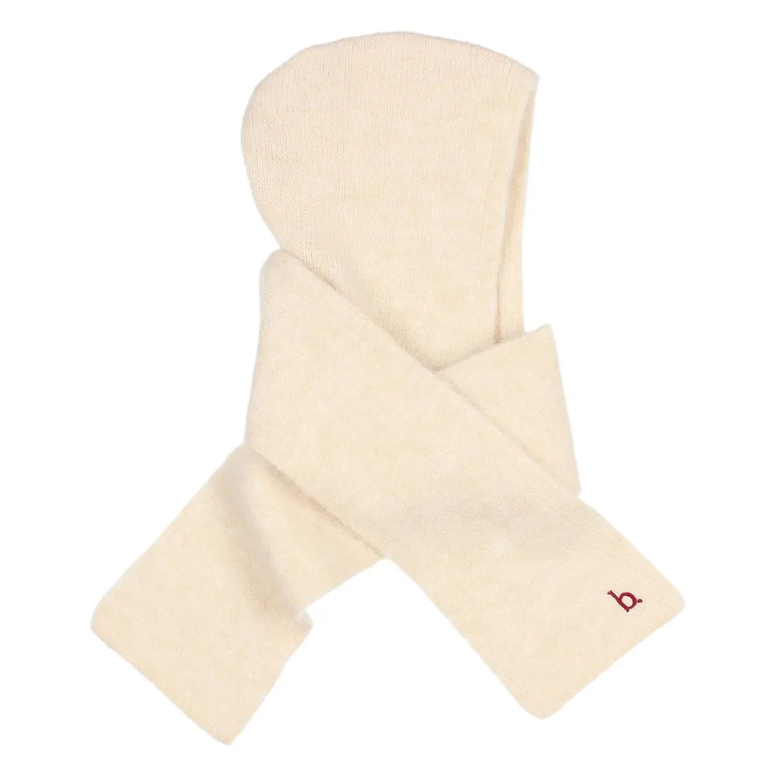 Búho - Girls' Beanie Scarf | Ecru
