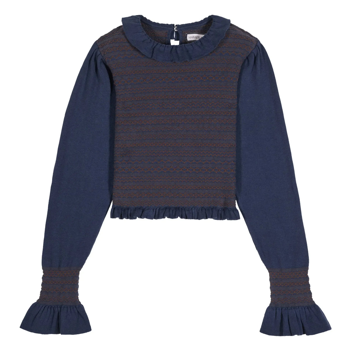 Maria de la Orden - Aleria Knitted Blouse | Navy