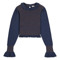 Maria de la Orden - Aleria Knitted Blouse | Navy